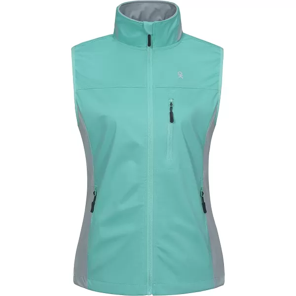 Little Donkey Andy Women's Lightweight Softshell Vest, Windproof Sleeveless Jacket for Runing, Hiking, Cycling, Golf
