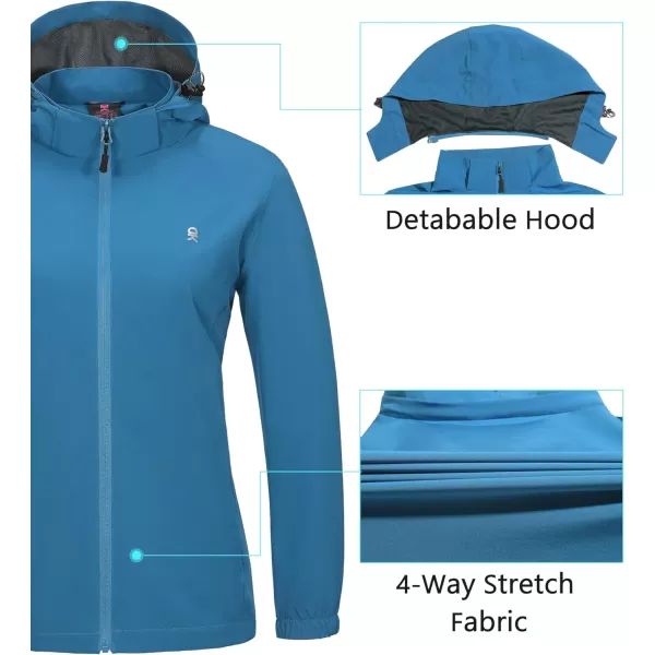 Little Donkey Andy Womens Lightweight Windbreaker Jacket Breathable Windproof Wind Coat Hiking Running Outdoor