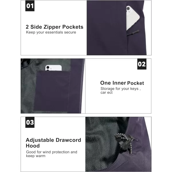 Little Donkey Andy Womens Lightweight Windbreaker Jacket Breathable Windproof Wind Coat Hiking Running Outdoor