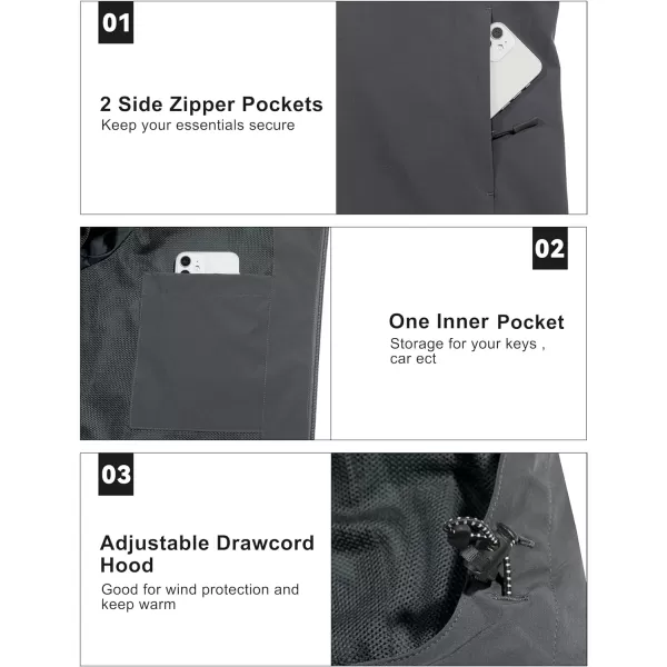 Little Donkey Andy Womens Lightweight Windbreaker Jacket Breathable Windproof Wind Coat Hiking Running Outdoor