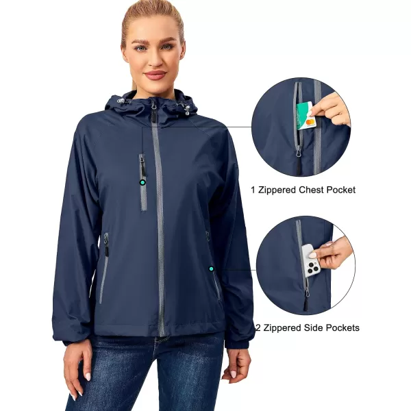 Little Donkey Andy Womens Lightweight Windbreaker Jacket Breathable Windproof Wind Coat Hiking Running Outdoor