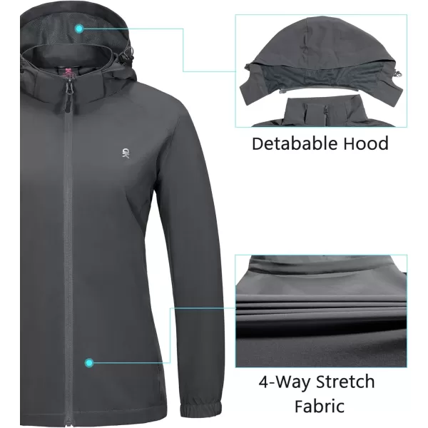 Little Donkey Andy Womens Lightweight Windbreaker Jacket Breathable Windproof Wind Coat Hiking Running Outdoor