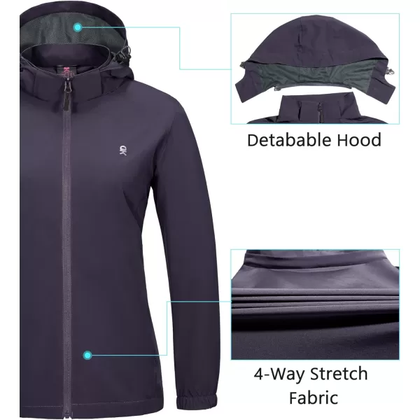 Little Donkey Andy Womens Lightweight Windbreaker Jacket Breathable Windproof Wind Coat Hiking Running Outdoor