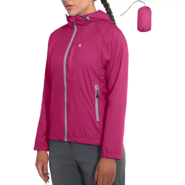 Little Donkey Andy Women's Packable Lightweight Hooded Jacket Windproof Windbreaker with Recycled Insulation