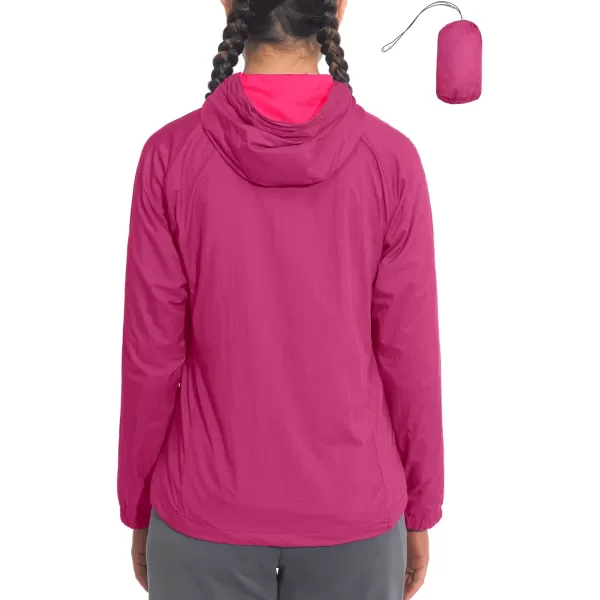 Little Donkey Andy Women's Packable Lightweight Hooded Jacket Windproof Windbreaker with Recycled Insulation