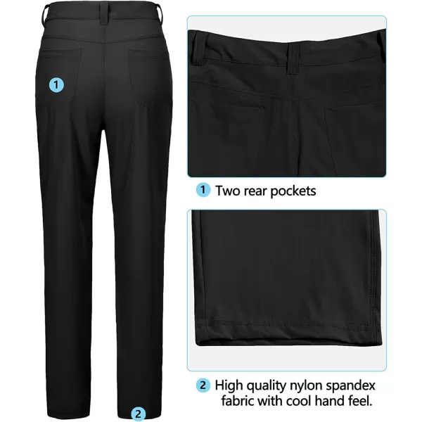 Little Donkey Andy Women's Quick Dry Lightweight Stretchy Hiking Golf Pants UPF 50+ Drawstring Pocket Anytime Pants