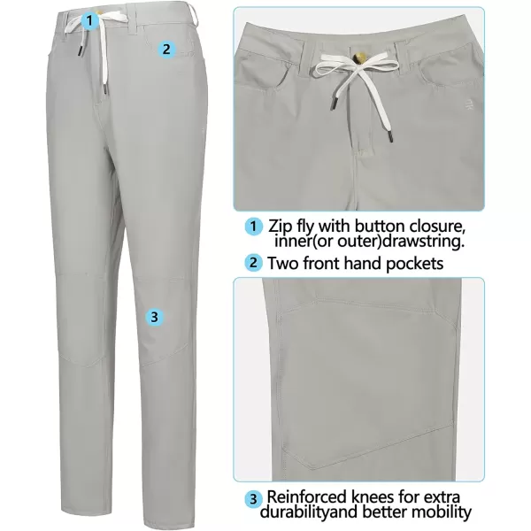 Little Donkey Andy Women's Quick Dry Lightweight Stretchy Hiking Golf Pants UPF 50+ Drawstring Pocket Anytime Pants