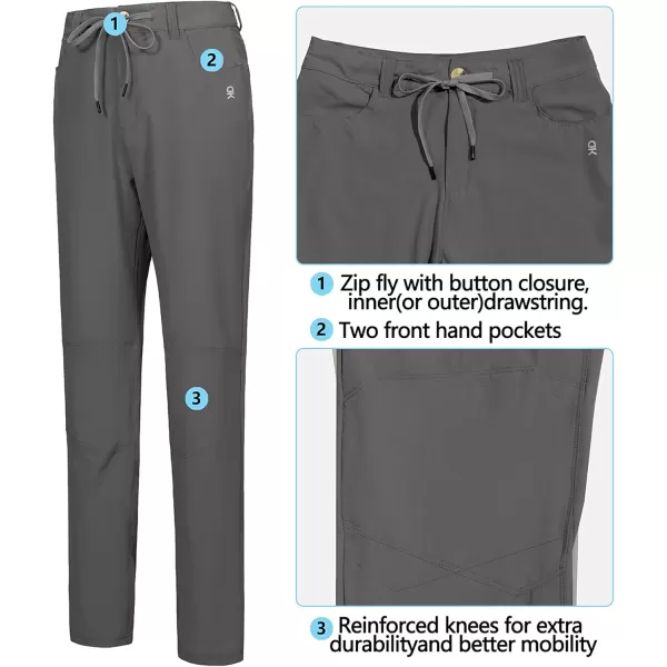 Little Donkey Andy Women's Quick Dry Lightweight Stretchy Hiking Golf Pants UPF 50+ Drawstring Pocket Anytime Pants
