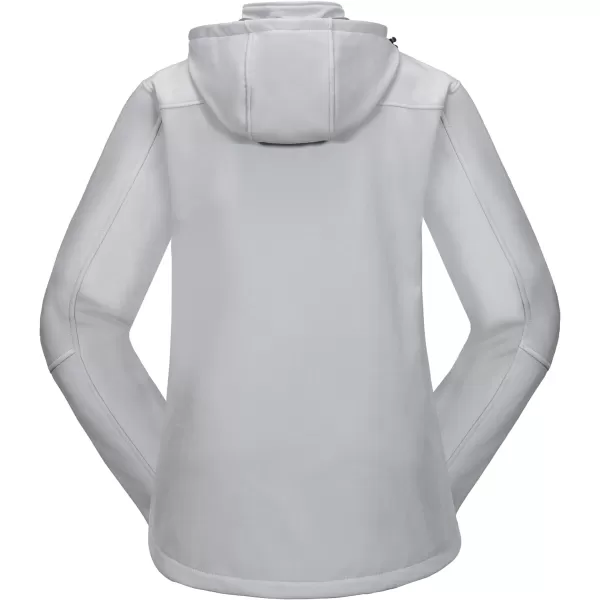 Little Donkey Andy Women’s Softshell Jacket, Ski Snowboarding Jacket with Removable Hood, Fleece Lined and Water Repellent