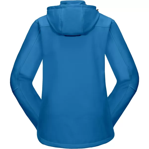 Little Donkey Andy Women’s Softshell Jacket, Ski Snowboarding Jacket with Removable Hood, Fleece Lined and Water Repellent