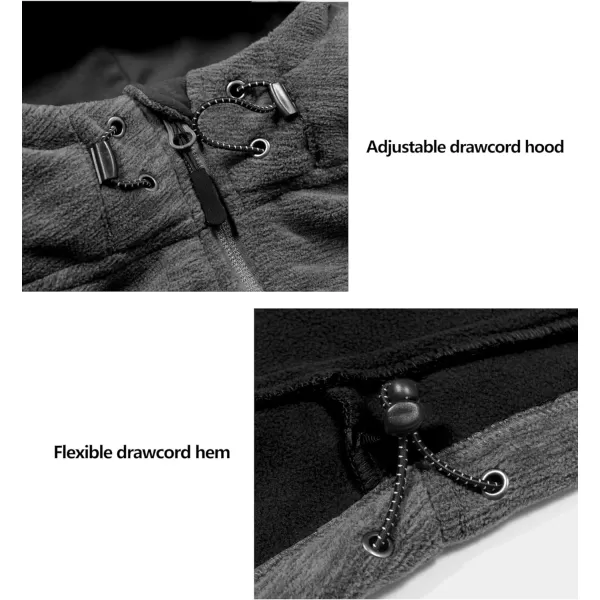 Little Donkey Andy Women's Thermal Polar Fleece Jackets for Hiking Travel Ski Midweight Warm Windproof Hooded Winter