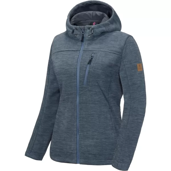 Little Donkey Andy Women's Thermal Polar Fleece Jackets for Hiking Travel Ski Midweight Warm Windproof Hooded Winter