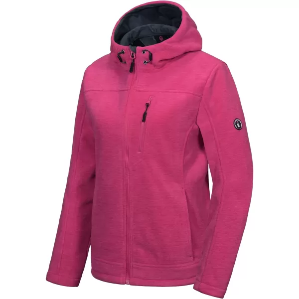 Little Donkey Andy Women's Thermal Polar Fleece Jackets for Hiking Travel Ski Midweight Warm Windproof Hooded Winter