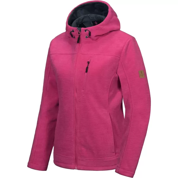 Little Donkey Andy Women's Thermal Polar Fleece Jackets for Hiking Travel Ski Midweight Warm Windproof Hooded Winter