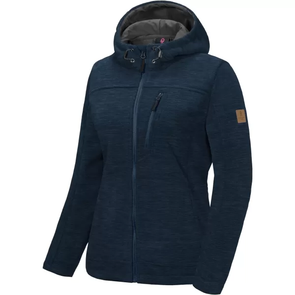 Little Donkey Andy Women's Thermal Polar Fleece Jackets for Hiking Travel Ski Midweight Warm Windproof Hooded Winter