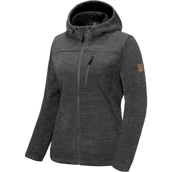 Little Donkey Andy Women's Thermal Polar Fleece Jackets for Hiking Travel Ski Midweight Warm Windproof Hooded Winter