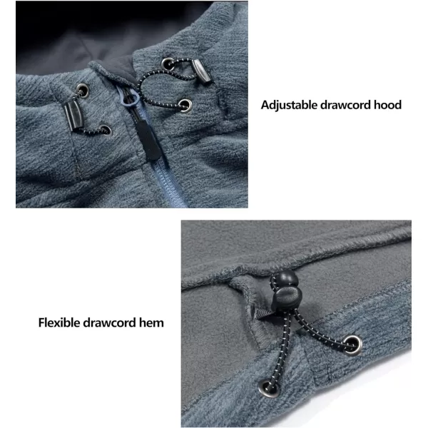 Little Donkey Andy Women's Thermal Polar Fleece Jackets for Hiking Travel Ski Midweight Warm Windproof Hooded Winter