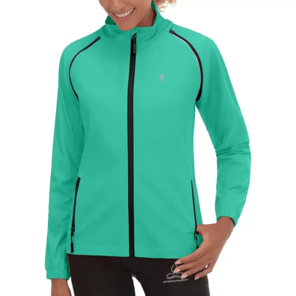 Little Donkey Andy Women's UPF 50+ Cycling Jacket Windbreaker with Removable Sleeves
