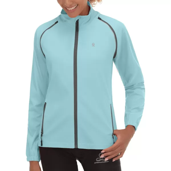 Little Donkey Andy Women's UPF 50+ Cycling Jacket Windbreaker with Removable Sleeves