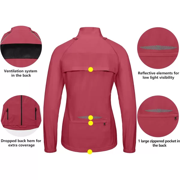 Little Donkey Andy Women's UPF 50+ Cycling Jacket Windbreaker with Removable Sleeves