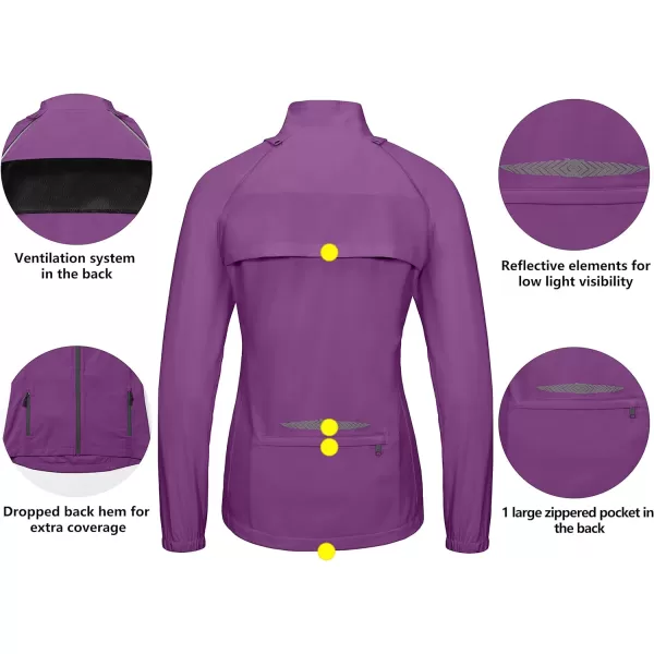 Little Donkey Andy Women's UPF 50+ Cycling Jacket Windbreaker with Removable Sleeves