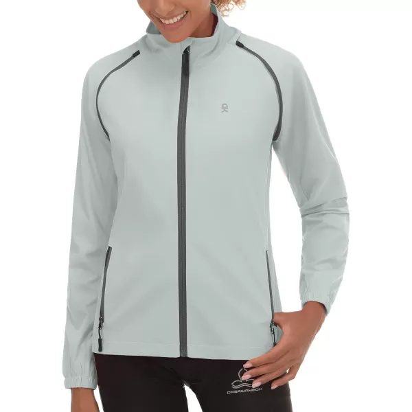 Little Donkey Andy Women's UPF 50+ Cycling Jacket Windbreaker with Removable Sleeves