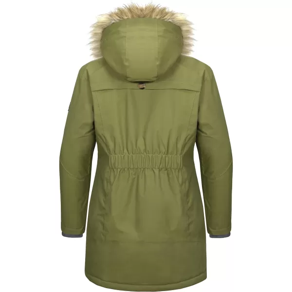 Little Donkey Andy Women's Waterproof Insulated parka Jacket Hooded Ski Coat Long Mountain Jacket