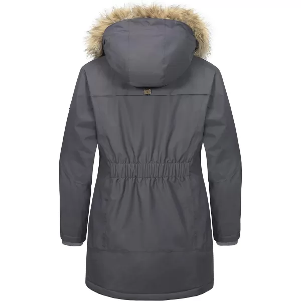 Little Donkey Andy Women's Waterproof Insulated parka Jacket Hooded Ski Coat Long Mountain Jacket