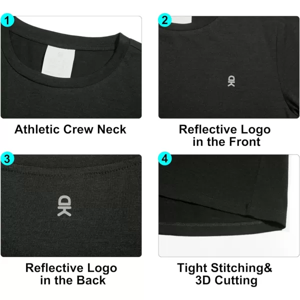 Little Donkey Andy Wool T-Shirt Women Wool Base Layer Women Short Sleeve Tee for Travel Hiking Running