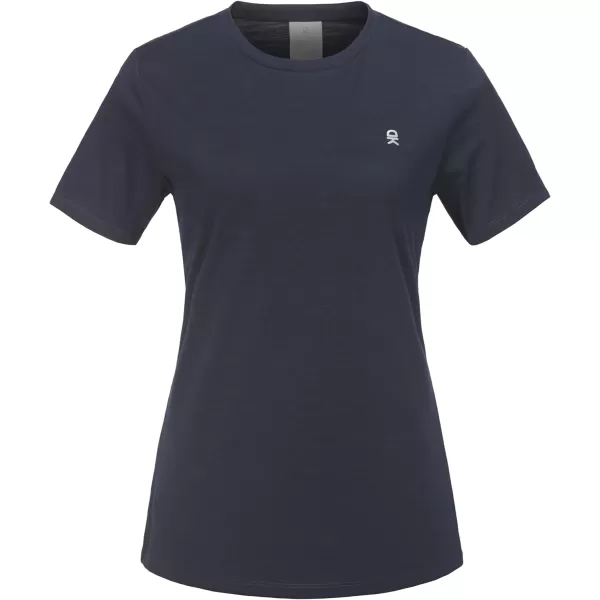 Little Donkey Andy Wool T-Shirt Women Wool Base Layer Women Short Sleeve Tee for Travel Hiking Running