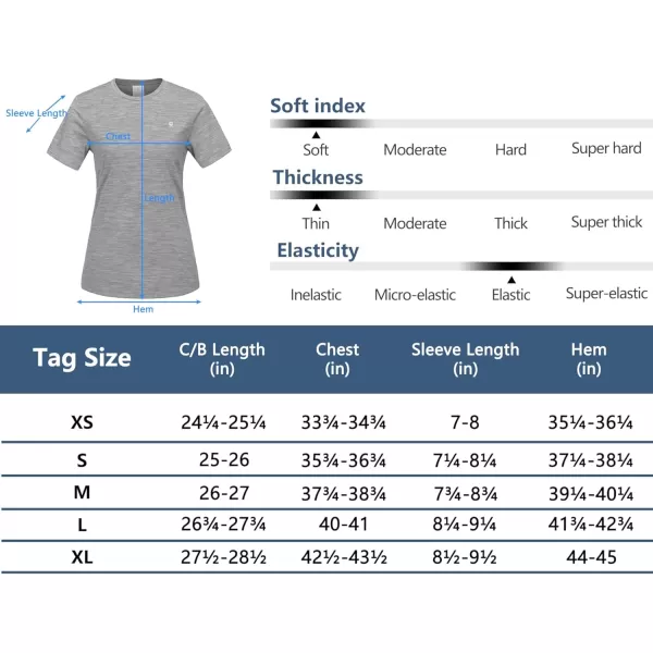 Little Donkey Andy Wool T-Shirt Women Wool Base Layer Women Short Sleeve Tee for Travel Hiking Running
