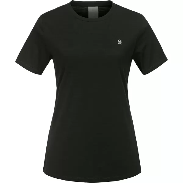 Little Donkey Andy Wool T-Shirt Women Wool Base Layer Women Short Sleeve Tee for Travel Hiking Running
