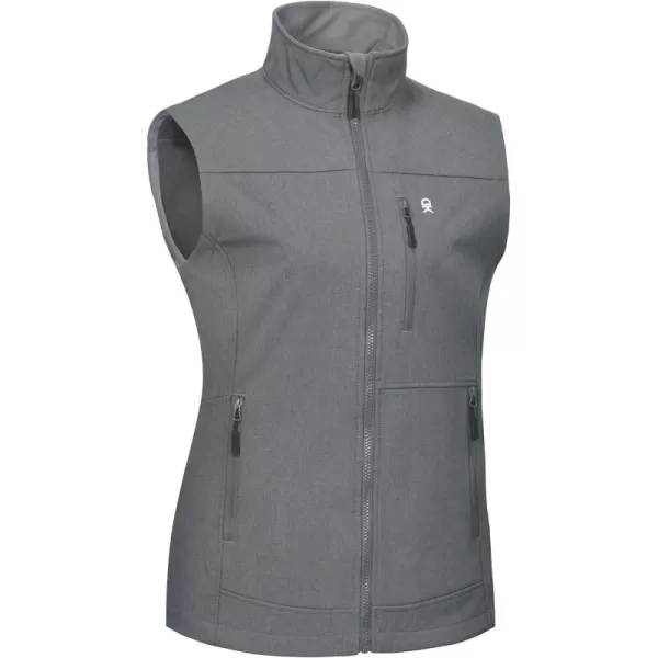 Little Donkey Andy Lightweight Softshell Vest Women Outerwear with Fleece Lined Sleeveless Casual Windbreaker Jacket