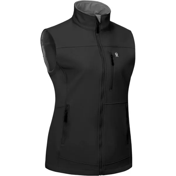 Little Donkey Andy Lightweight Softshell Vest Women Outerwear with Fleece Lined Sleeveless Casual Windbreaker Jacket