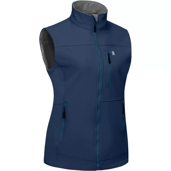 Little Donkey Andy Lightweight Softshell Vest Women Outerwear with Fleece Lined Sleeveless Casual Windbreaker Jacket