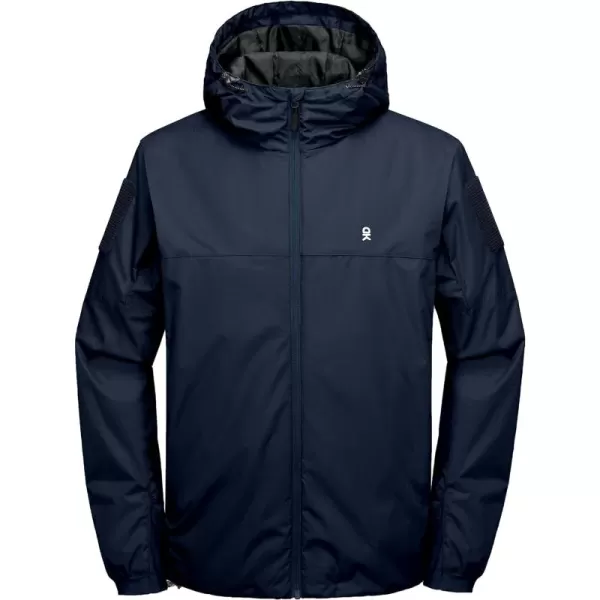 Little Donkey Andy Men's Hooded Winter Lightweight Coat Water-resistant Warm Quilted Jacket with Recycled Insulation