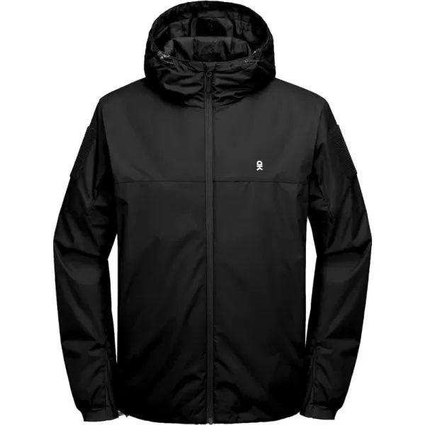 Little Donkey Andy Men's Hooded Winter Lightweight Coat Water-resistant Warm Quilted Jacket with Recycled Insulation