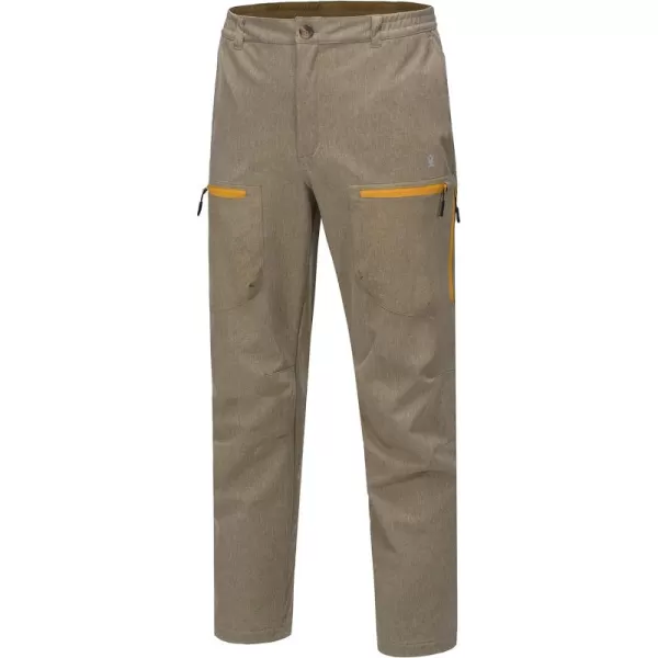 Little Donkey Andy Men's Windproof Fleece Lined Hiking Cargo Pants Water Repellent Softshell Ski Snow Pants