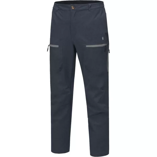 Little Donkey Andy Men's Windproof Fleece Lined Hiking Cargo Pants Water Repellent Softshell Ski Snow Pants