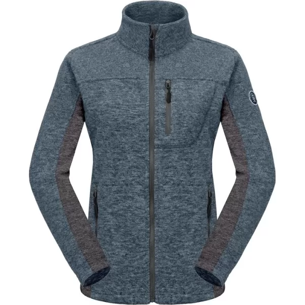 Little Donkey Andy Women's Lightweight Recycled Polar Fleece Hiking Jacket Full Zip Thermal Ski Travel Outerwear