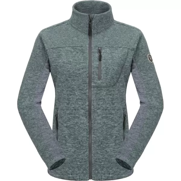 Little Donkey Andy Women's Lightweight Recycled Polar Fleece Hiking Jacket Full Zip Thermal Ski Travel Outerwear