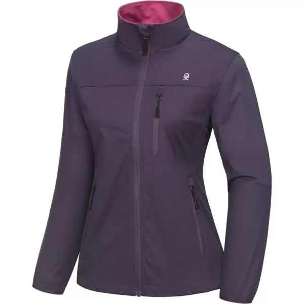 Little Donkey Andy Women's Lightweight Softshell Jacket Windbreaker for Running Travel Hiking, Windproof, Water Repellent