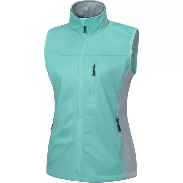 Little Donkey Andy Women's Lightweight Softshell Vest, Windproof Sleeveless Jacket for Runing, Hiking, Cycling, Golf
