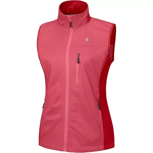 Little Donkey Andy Women's Lightweight Softshell Vest, Windproof Sleeveless Jacket for Runing, Hiking, Cycling, Golf