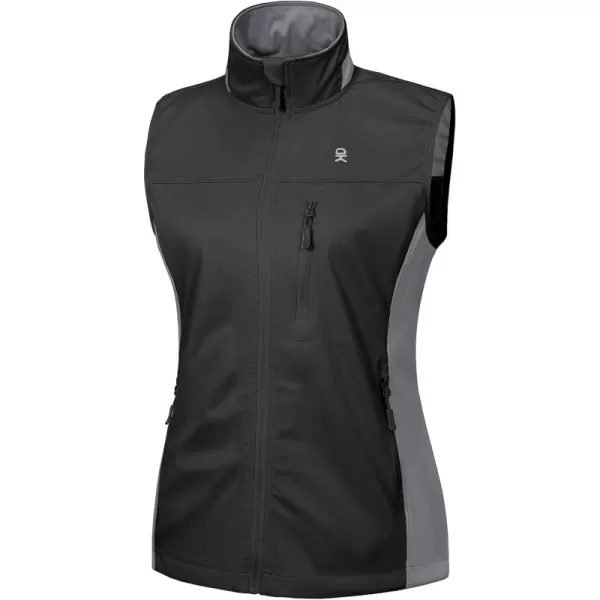Little Donkey Andy Women's Lightweight Softshell Vest, Windproof Sleeveless Jacket for Runing, Hiking, Cycling, Golf