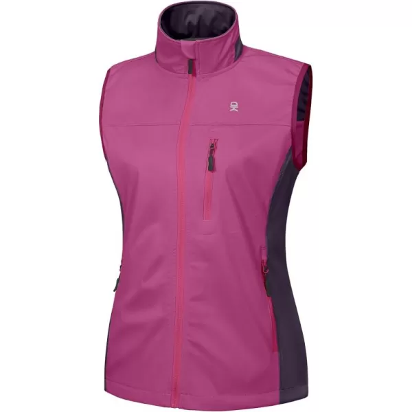 Little Donkey Andy Women's Lightweight Softshell Vest, Windproof Sleeveless Jacket for Runing, Hiking, Cycling, Golf