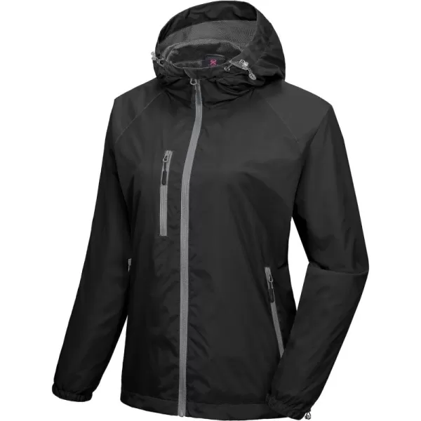 Little Donkey Andy Womens Lightweight Windbreaker Jacket Breathable Windproof Wind Coat Hiking Running Outdoor
