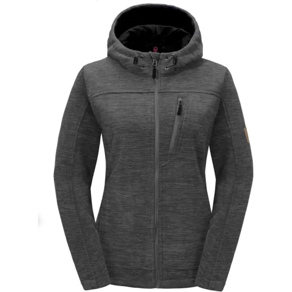 Little Donkey Andy Women's Thermal Polar Fleece Jackets for Hiking Travel Ski Midweight Warm Windproof Hooded Winter