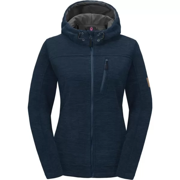 Little Donkey Andy Women's Thermal Polar Fleece Jackets for Hiking Travel Ski Midweight Warm Windproof Hooded Winter