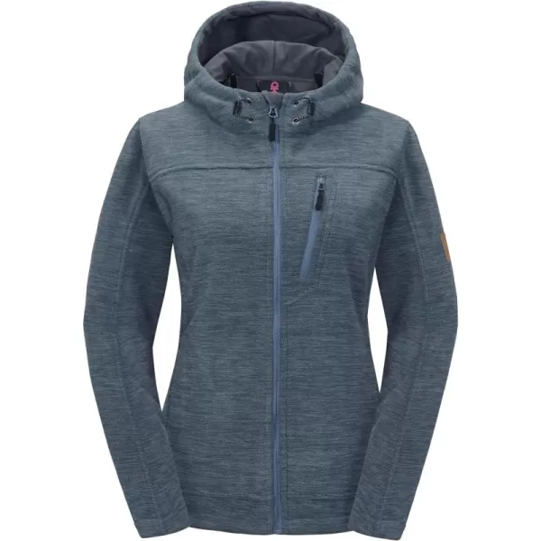 Little Donkey Andy Women's Thermal Polar Fleece Jackets for Hiking Travel Ski Midweight Warm Windproof Hooded Winter
